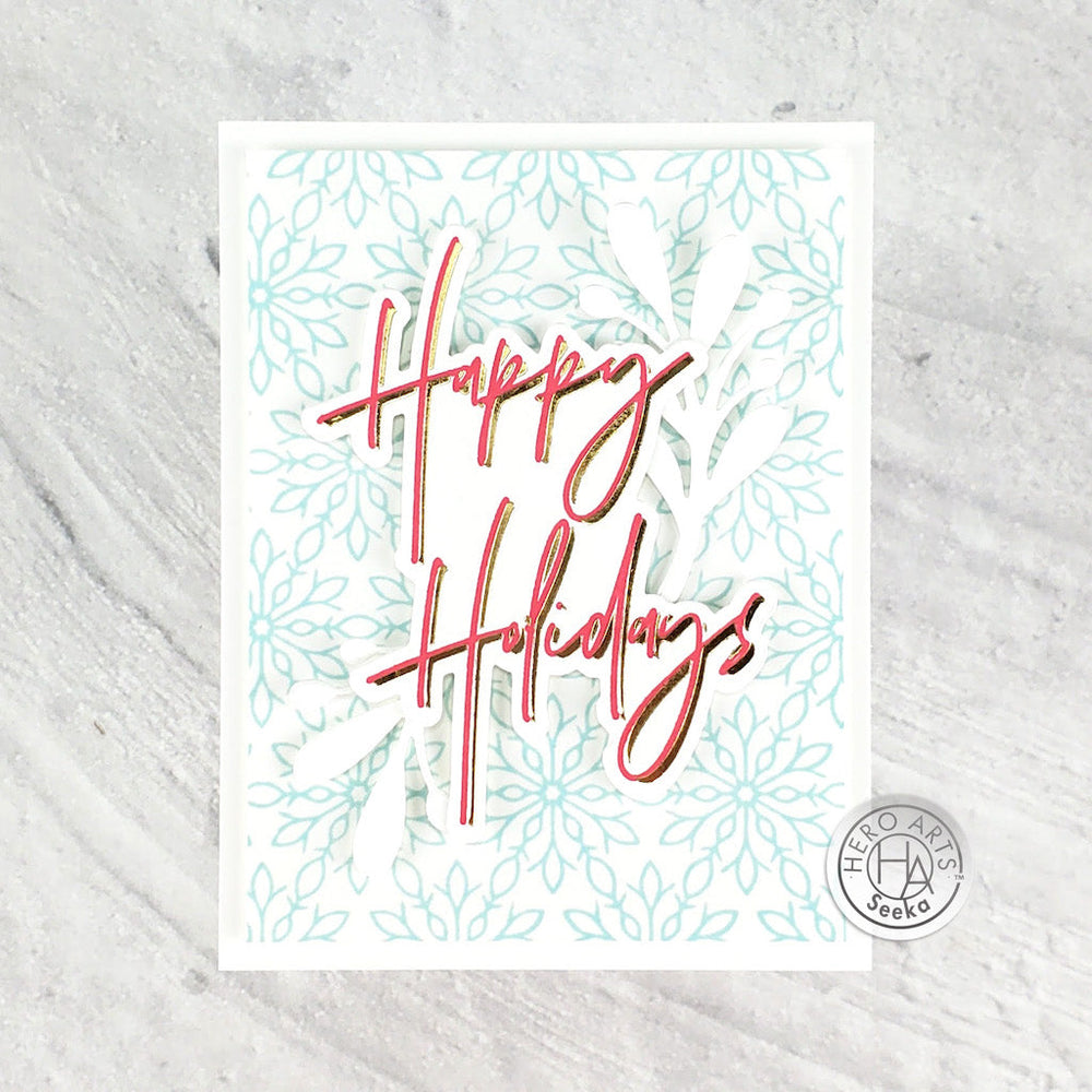 Lacy Snowflakes Bold Prints - Cling Stamp