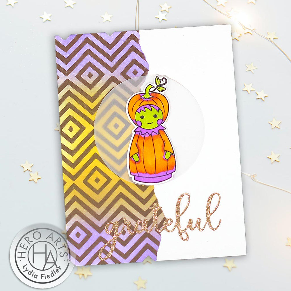 ZigZag Pattern Bold Prints - Cling Stamp