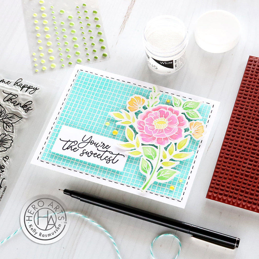 Burlap Bold Prints - Cling Stamp