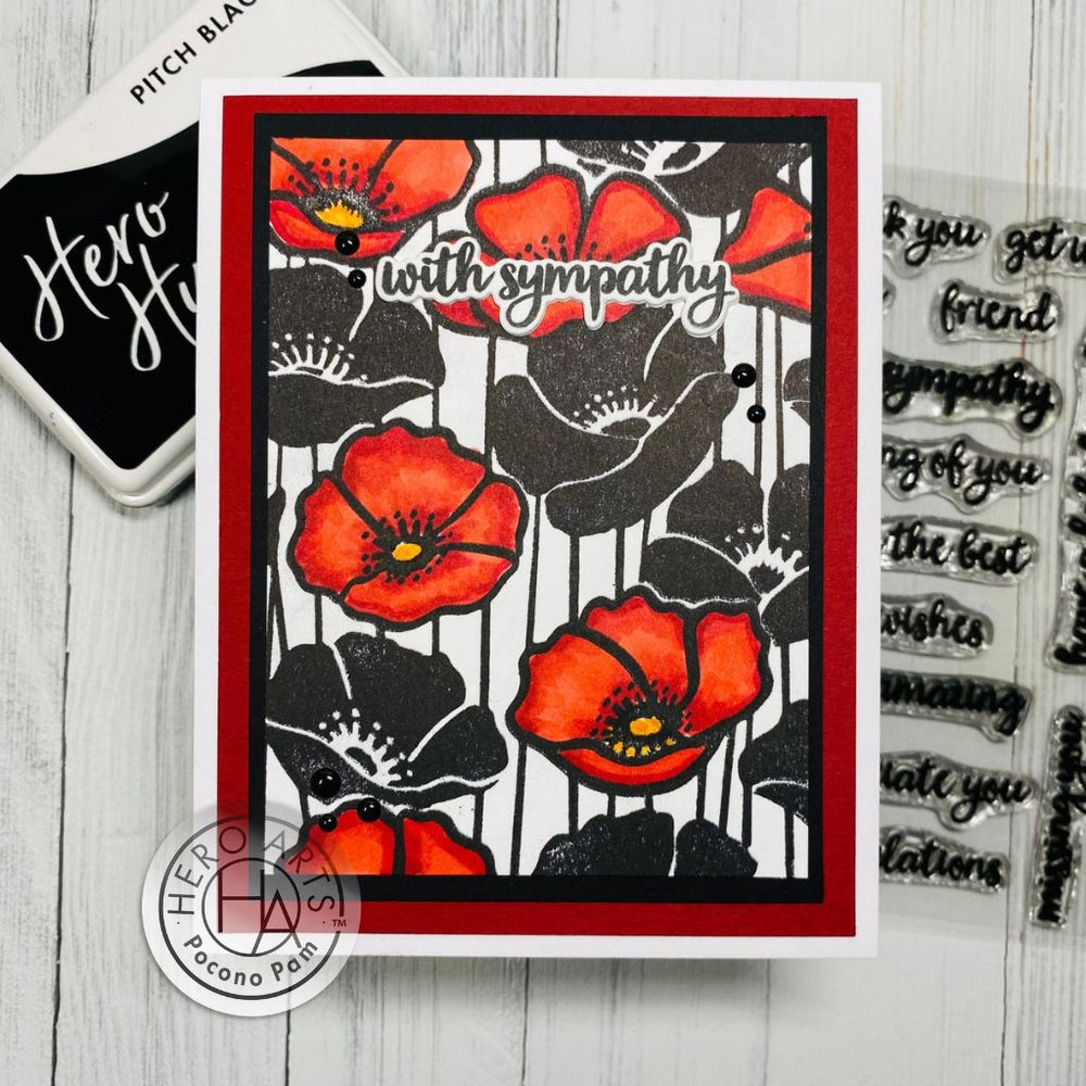 Poppy Field Bold Prints - Cling Stamp