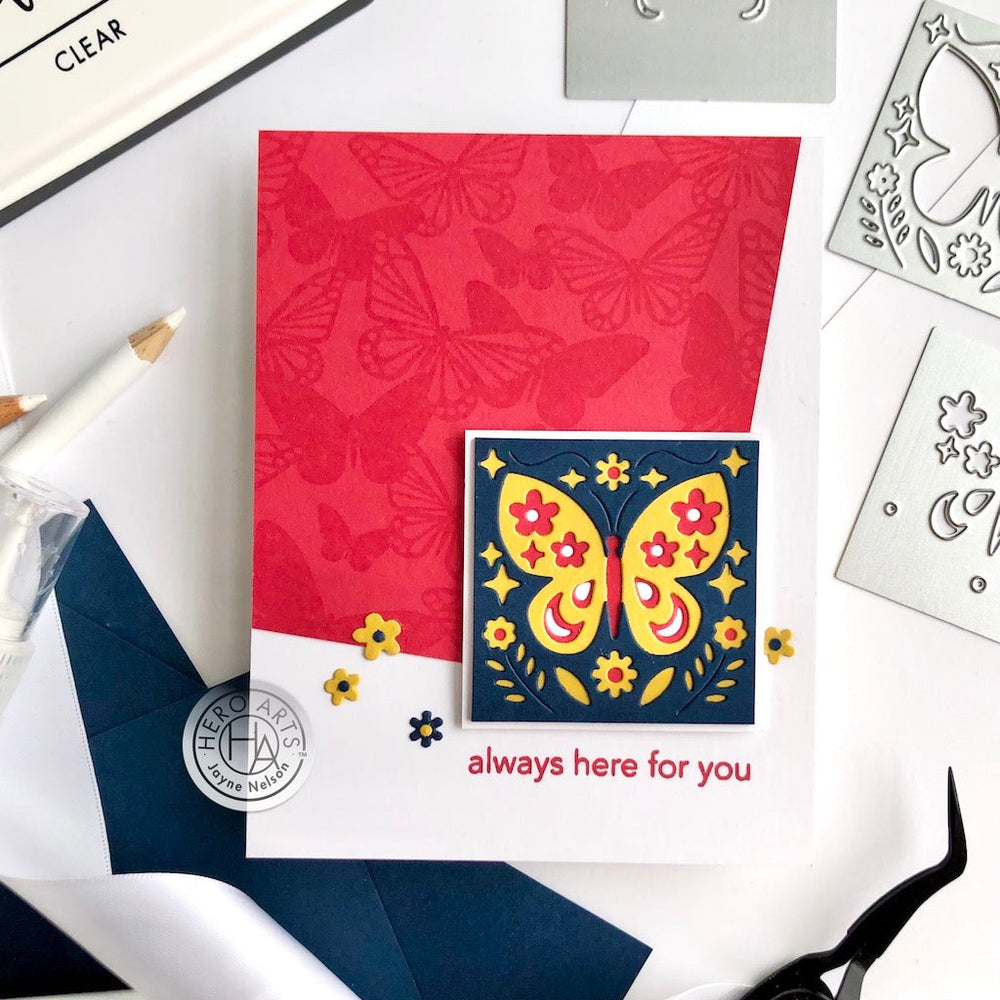 Fluttering Butterflies Bold Prints - Cling Stamp 
