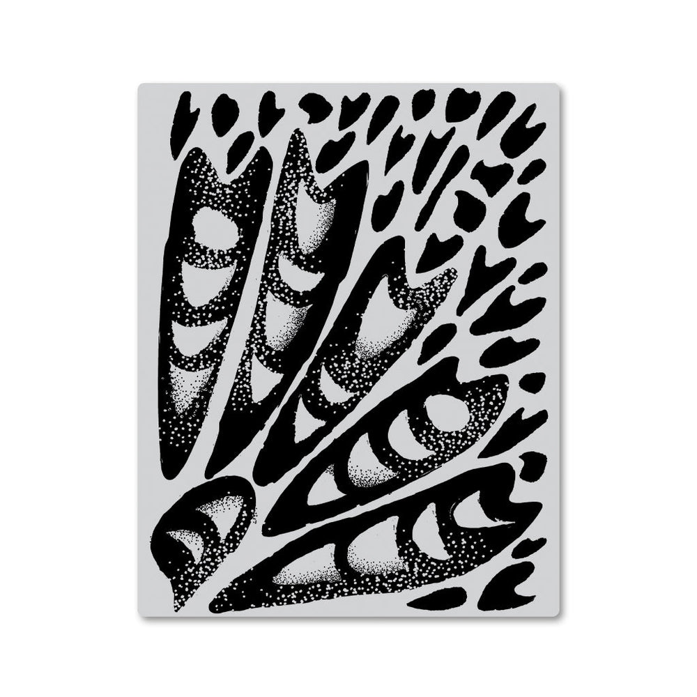 Abstract Butterfly Wing Background - Cling Stamp 