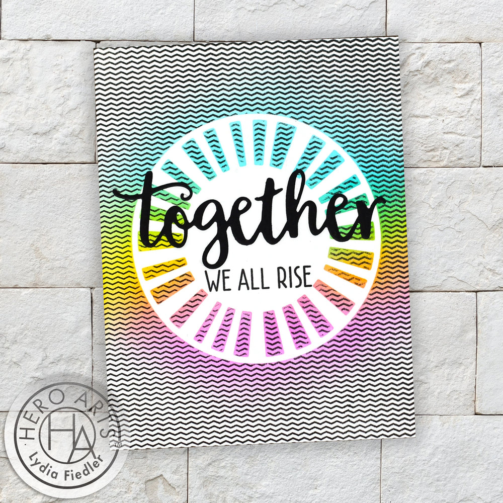 Zigzag Texture Bold Prints - Cling Stamp