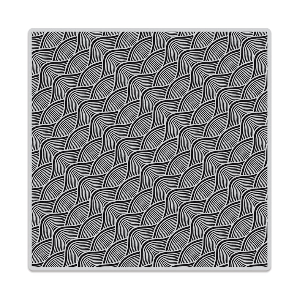 Wave Pattern Bold Prints - Cling Stamp