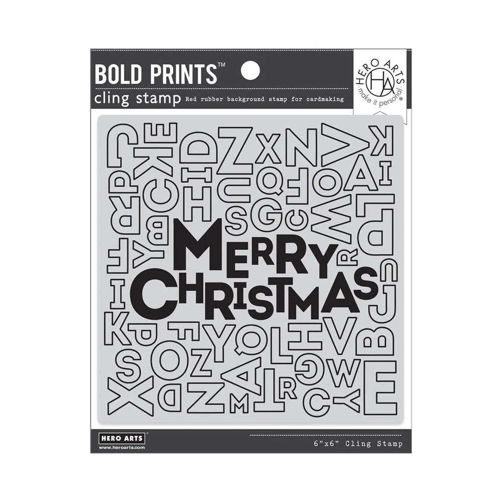 Merry Christmas Letter - Bold Prints