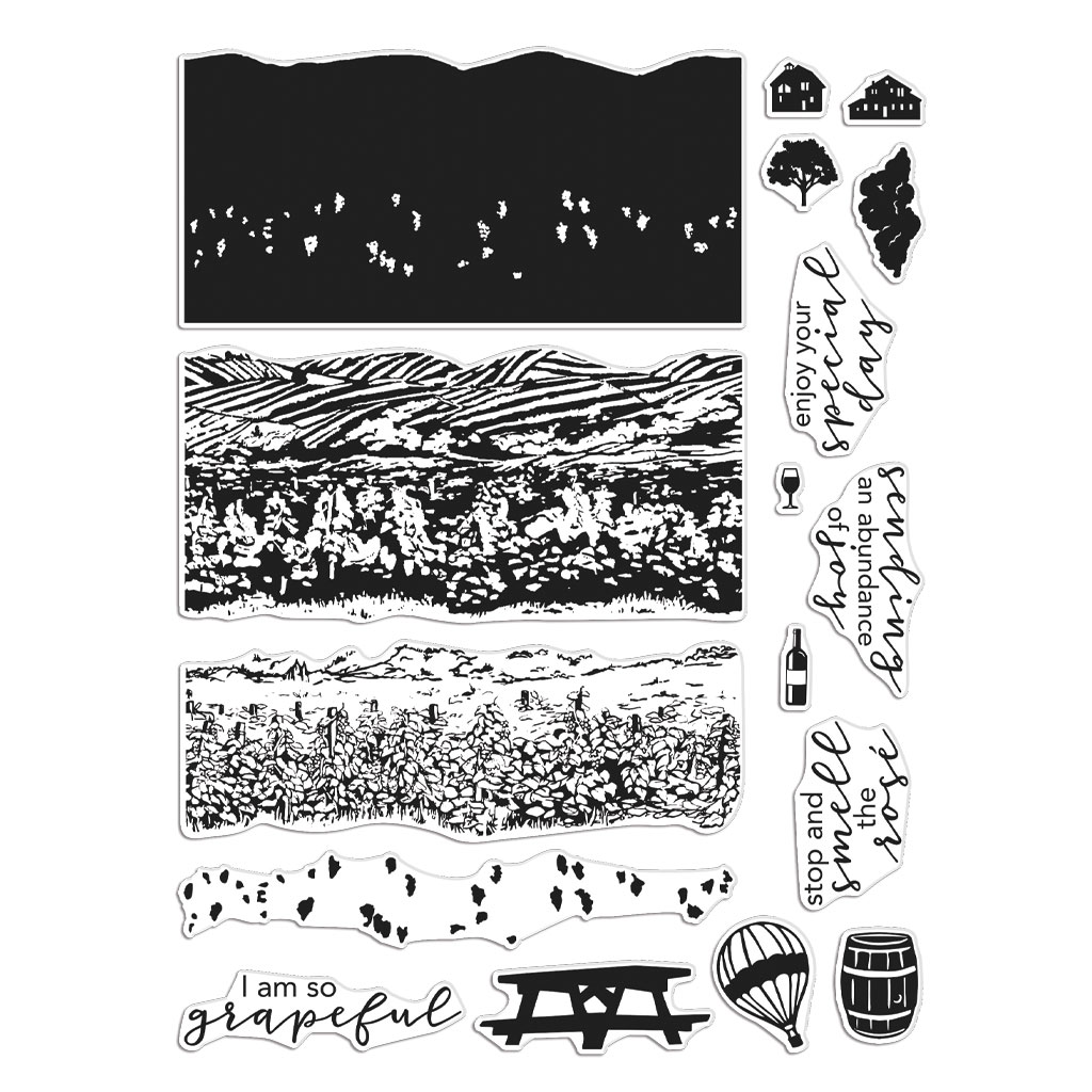 Vineyard Heroscape - Clear Stamp