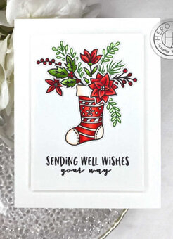 Christmas Stocking Bouquet - Clear Stamp