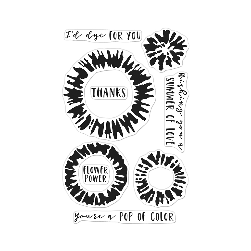 Tie Dye - Clear Stamp
