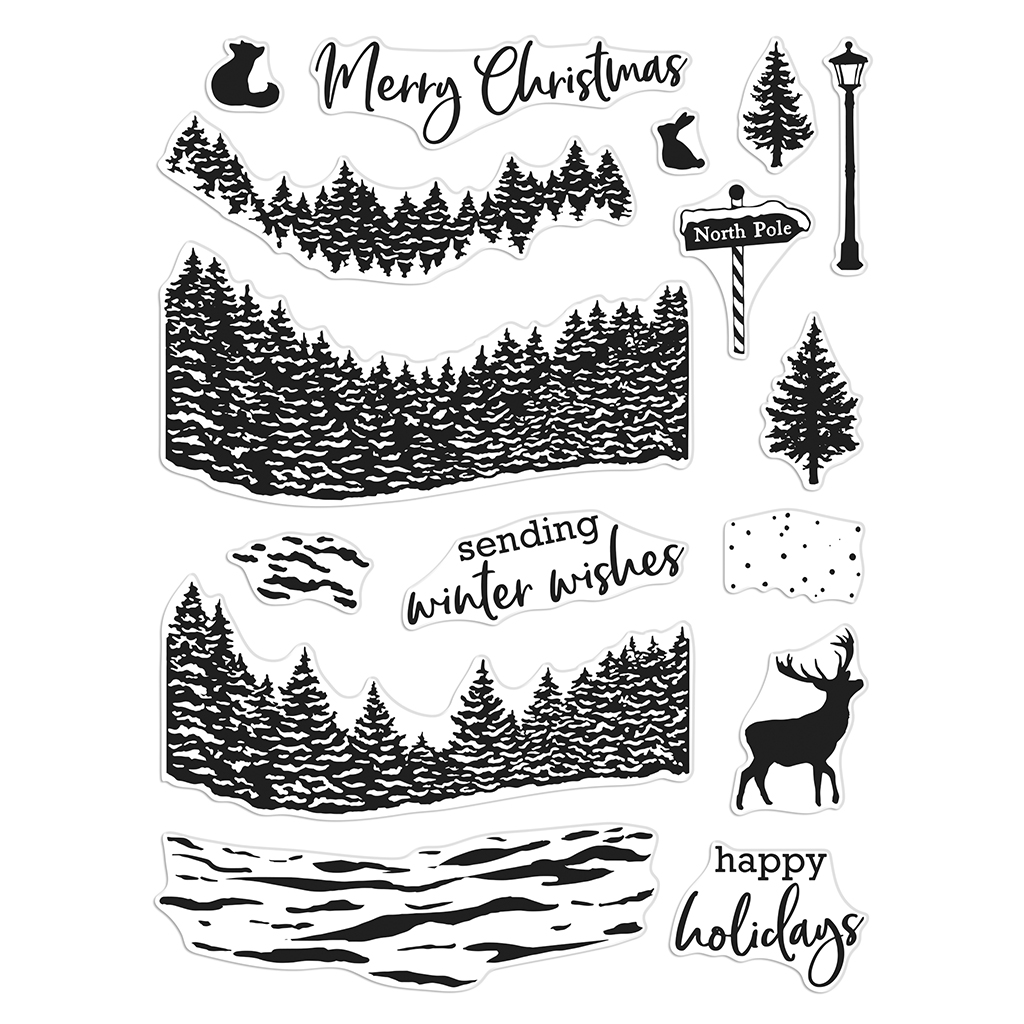 Winter Woods HeroScape - Clear Stamp