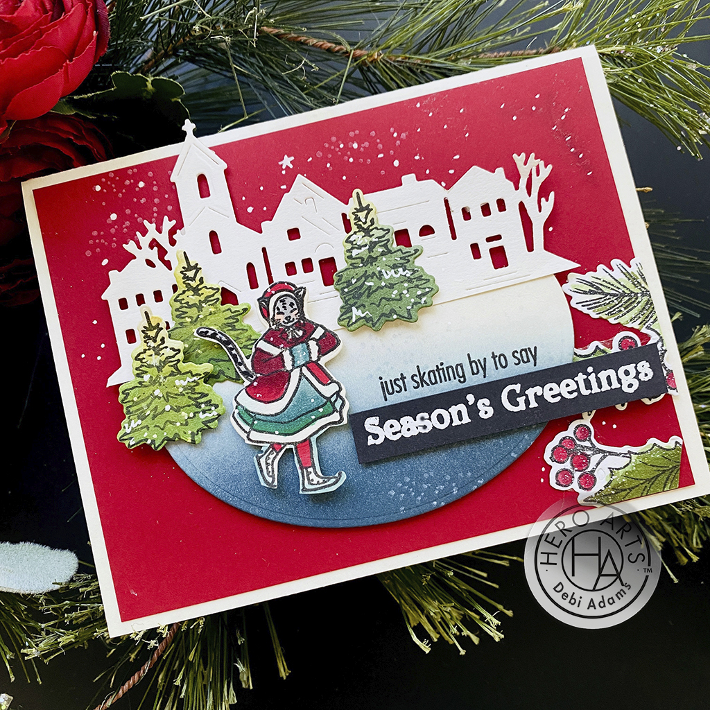 Victorian Ice Skaters - Clear Stamp Set