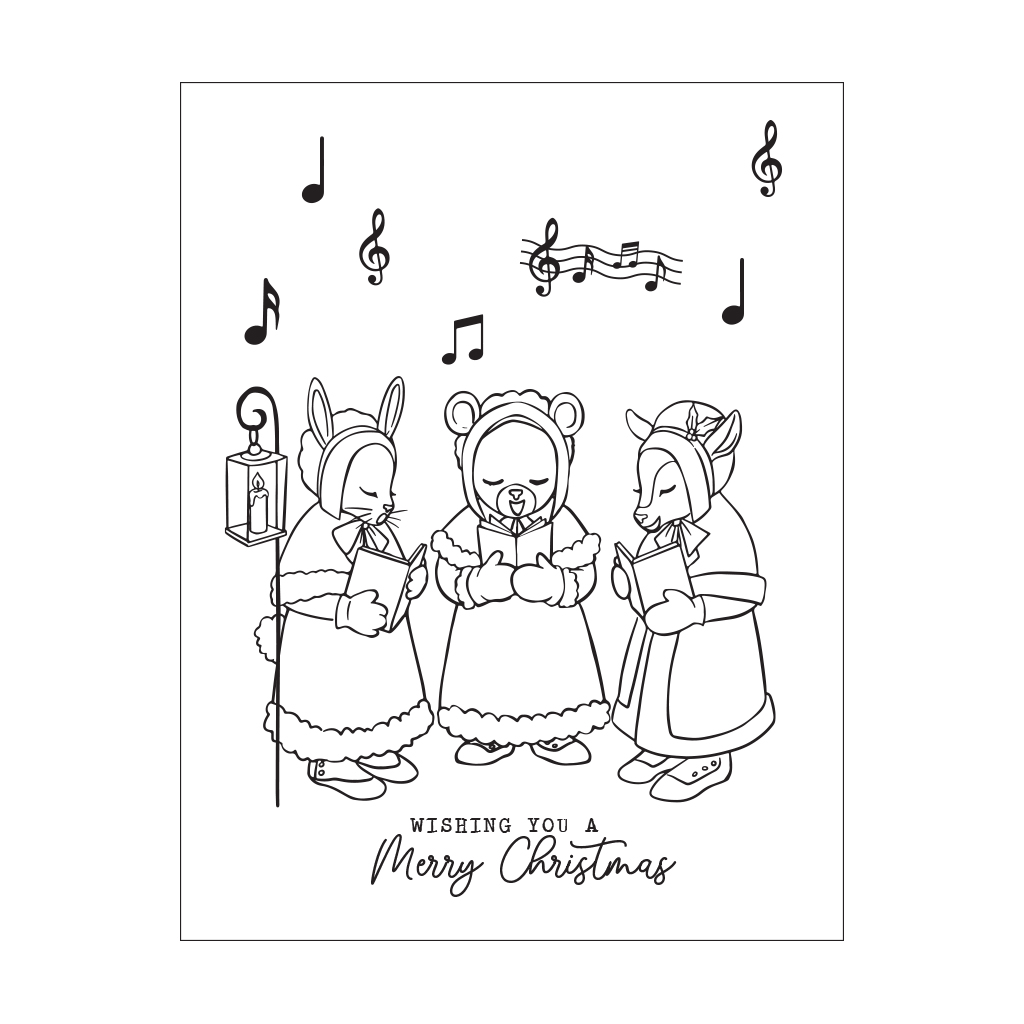 Christmas Carolers - Clear Stamp Set