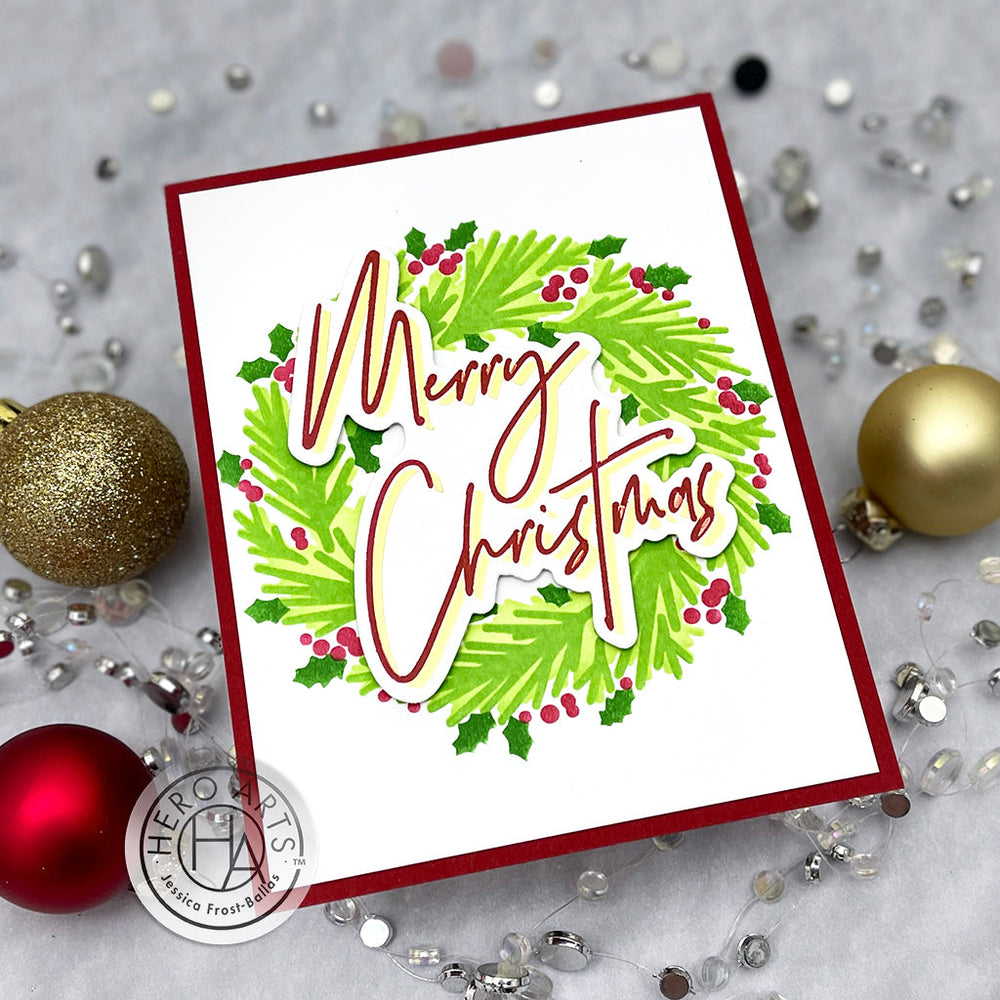 Hero Greetings Merry Christmas - Clear Stamp