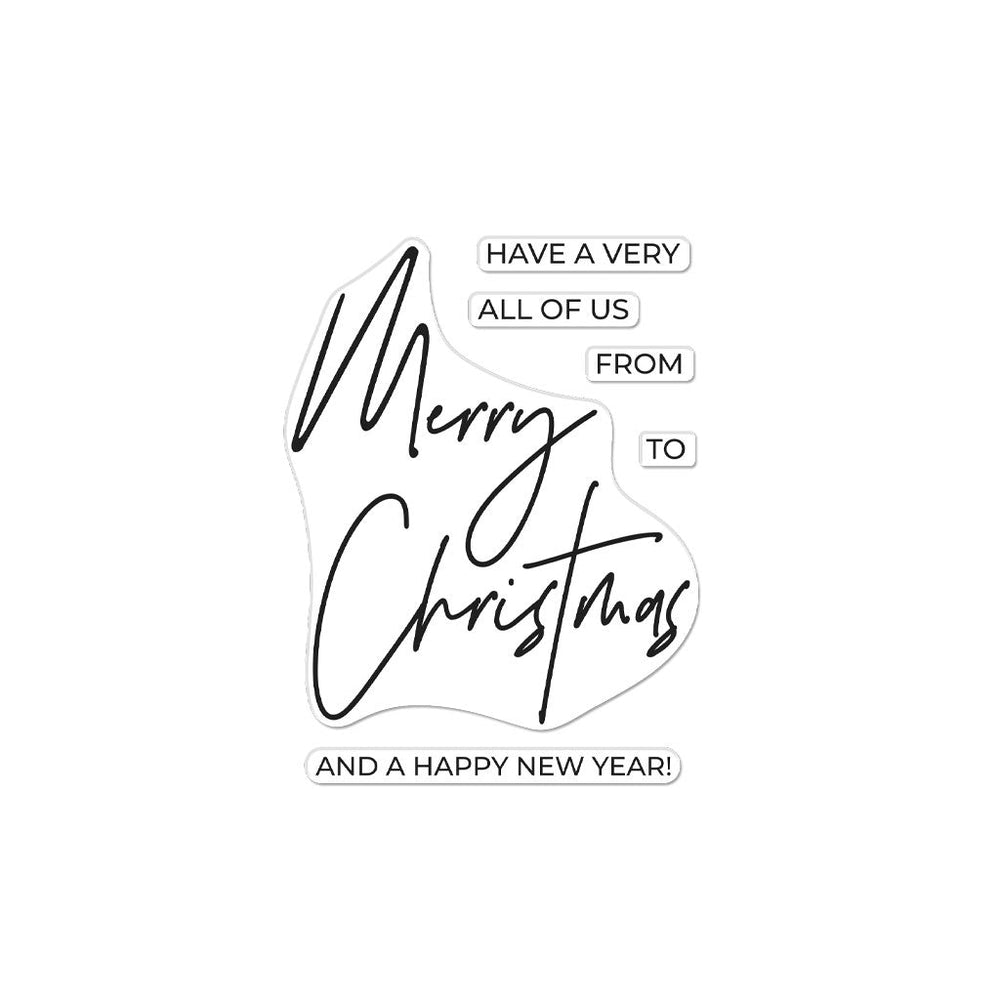 Hero Greetings Merry Christmas - Clear Stamp