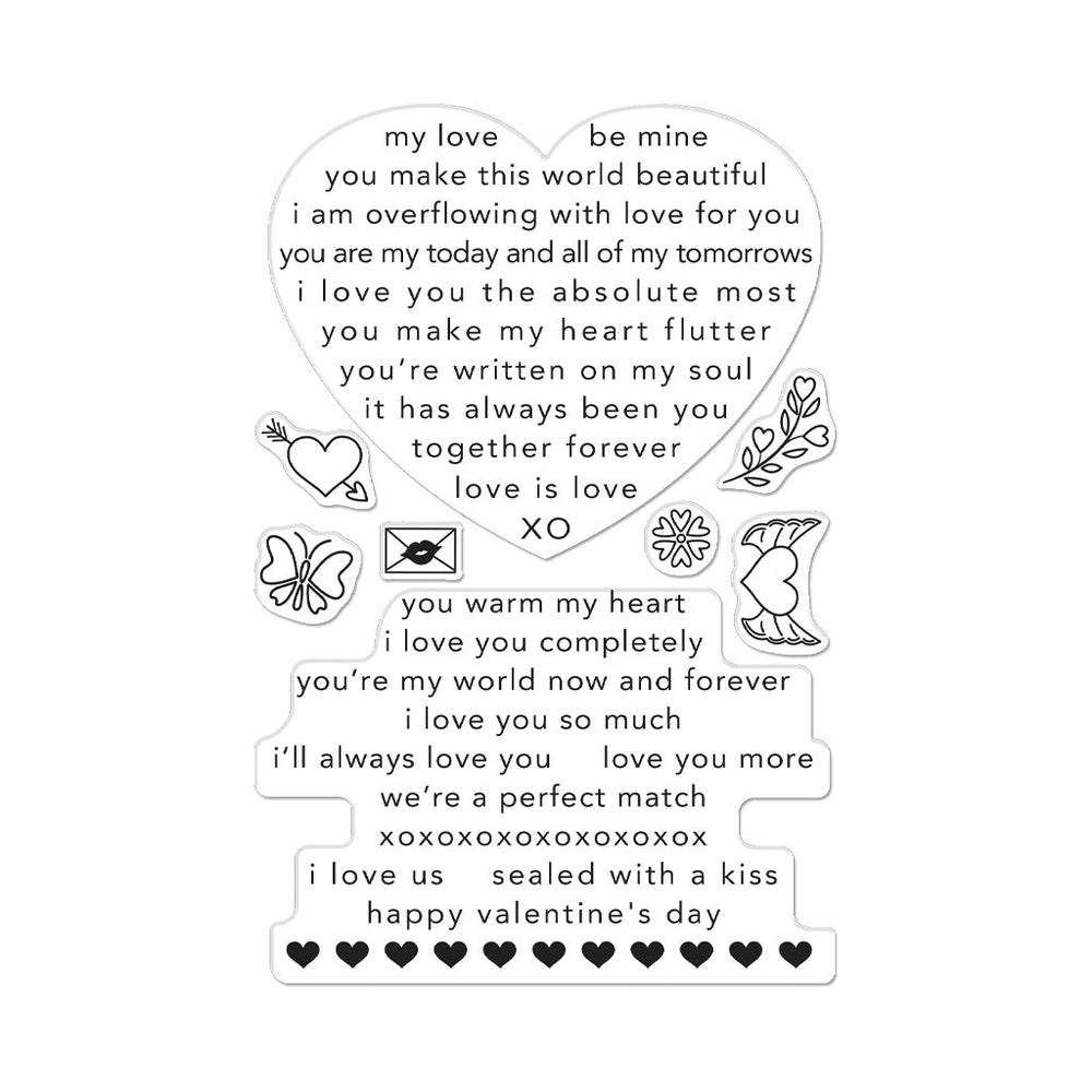 Loving Sentiment Strips - Clear Stamp
