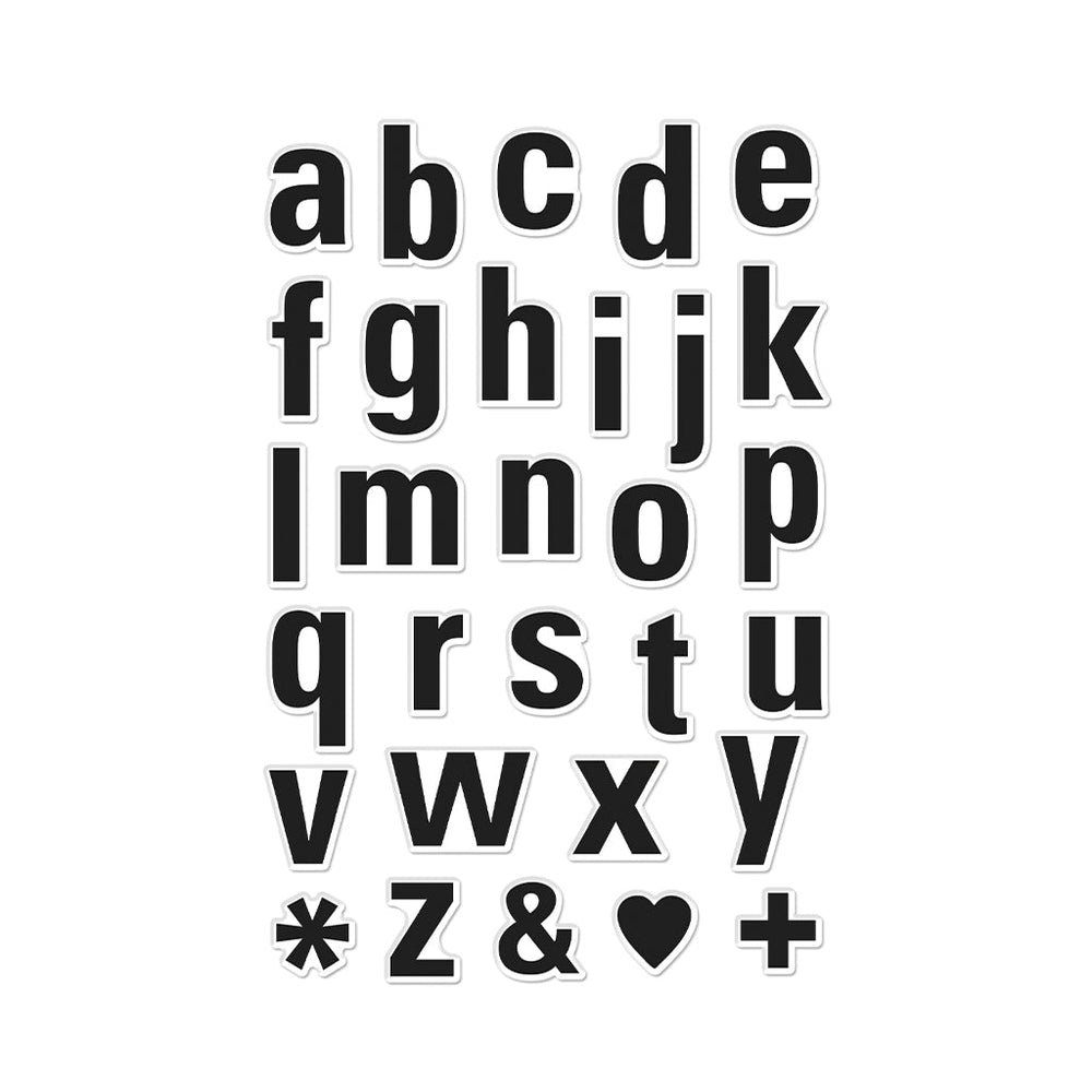 Luggage Lowercase Alphabet - Clear Stamp