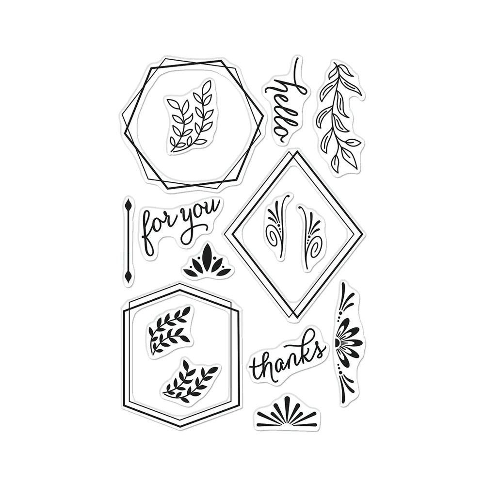 Geometric Frames - Clear Stamp