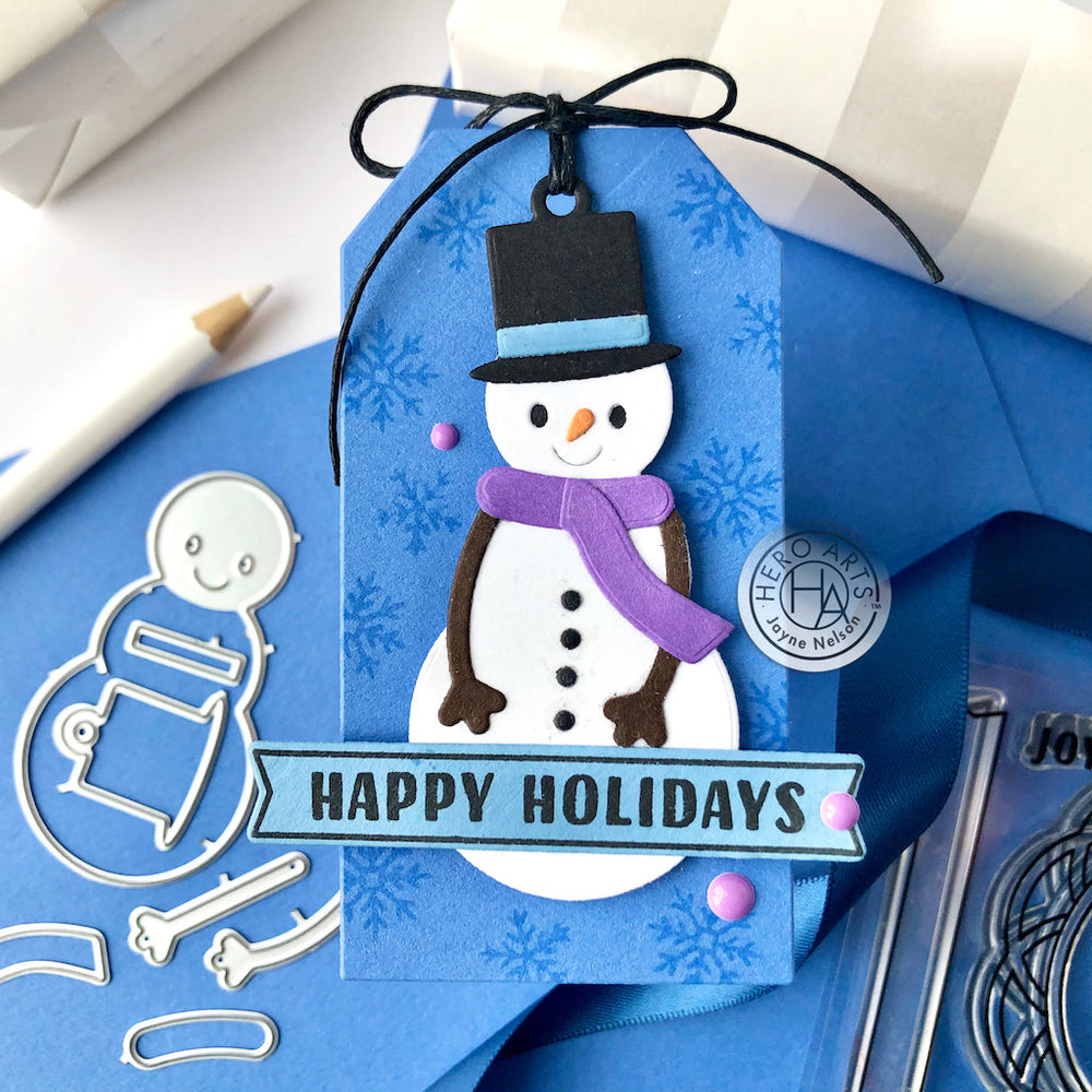 Snowman Gift Tag - Fancy Die