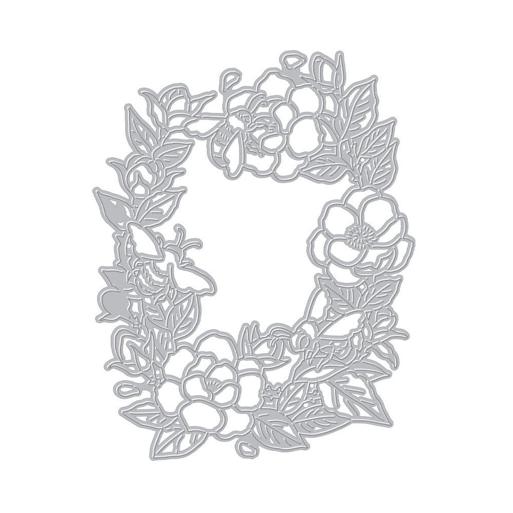 Bee Florals Window - Fancy Die 