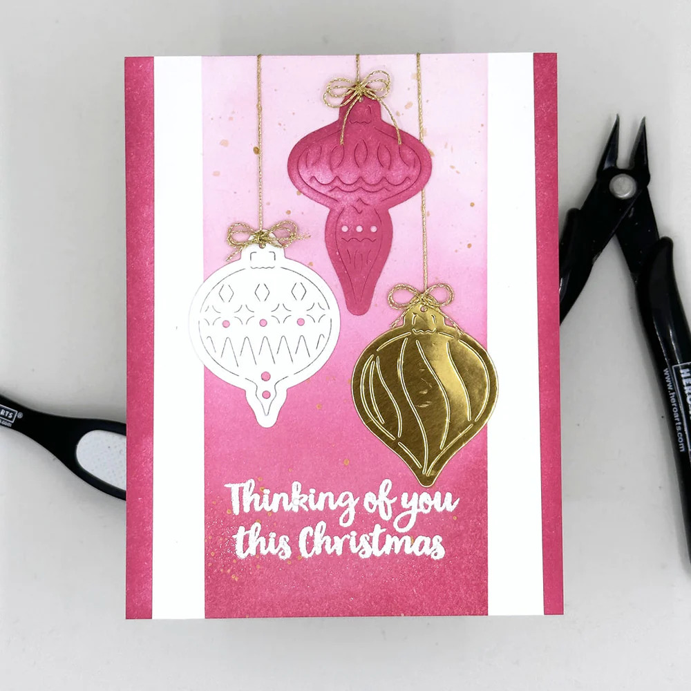 Gold Trim Ornaments - Christmas Fancy Die