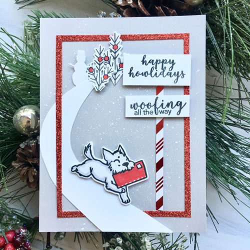 Merry Woof Frame Cuts - Christmas Craft Die