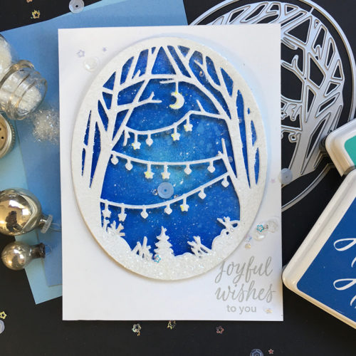 Decorated Winter Branches Window - Christmas Craft Die