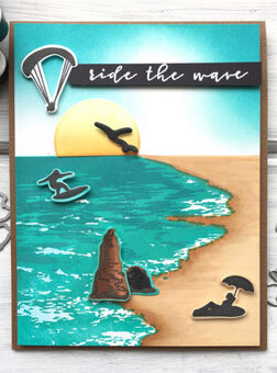 Beach HeroScape Frame Cuts - Craft Die