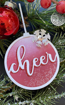 Cheer Christmas Ornament Fancy Die - Craft Die