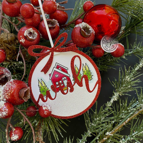 Wish Christmas Ornament Fancy Die - Craft Die