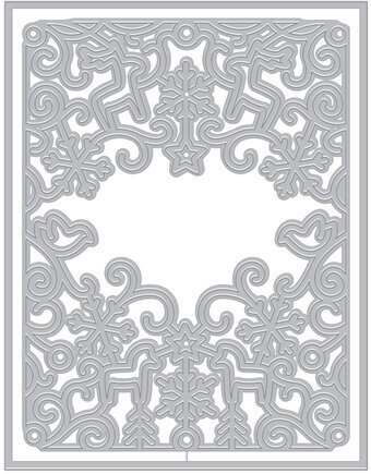 Northern Winter Cover Plate - Christmas Craft Die