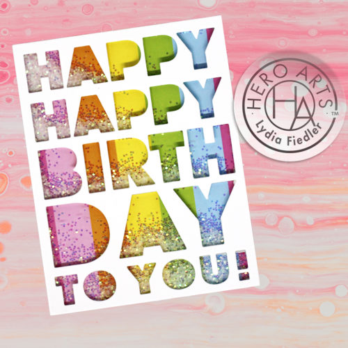 Birthday Message Cover Plate - Craft Die