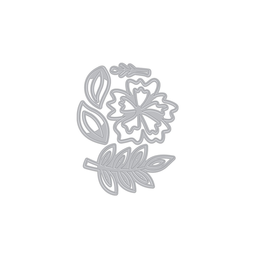 Hibiscus Fancy Die - Craft Die