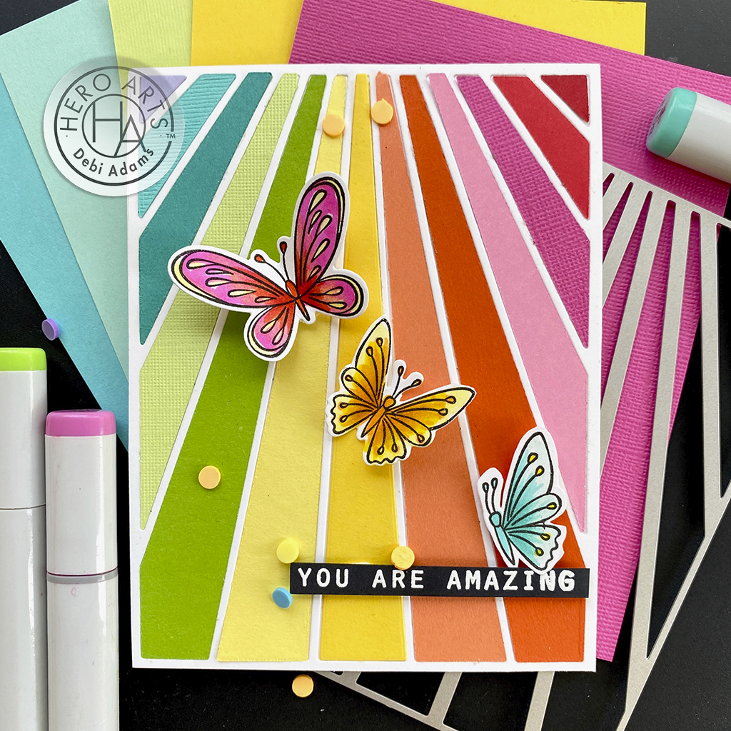 Rays of Color Window Fancy Die - Craft Die