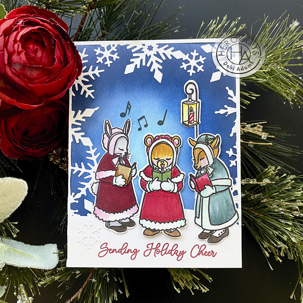 Christmas Carolers Frame Cuts - Craft Die