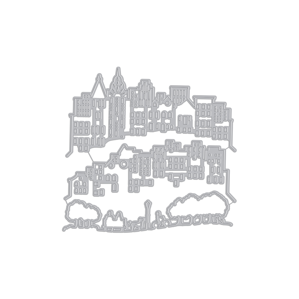 Tri-fold Edge City - Craft Die Set