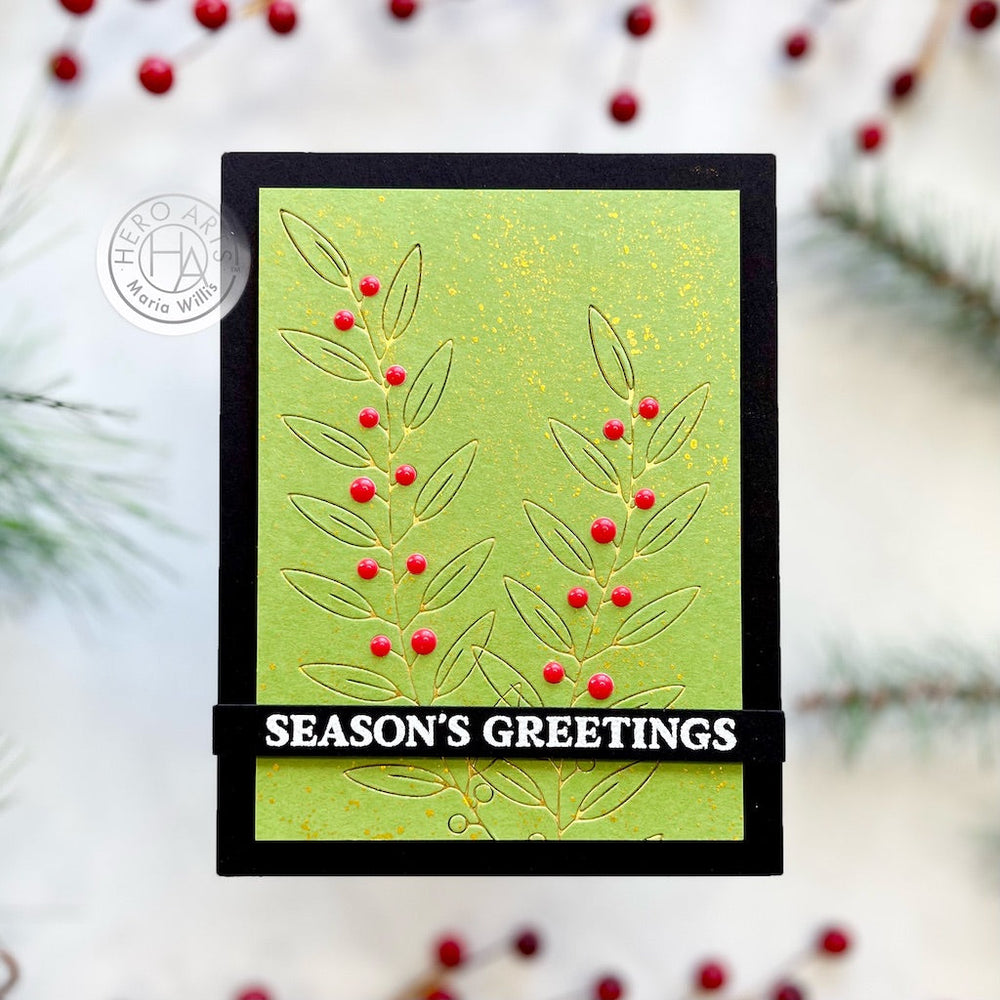 Holiday Greenery - Hot Foil Plate And Die