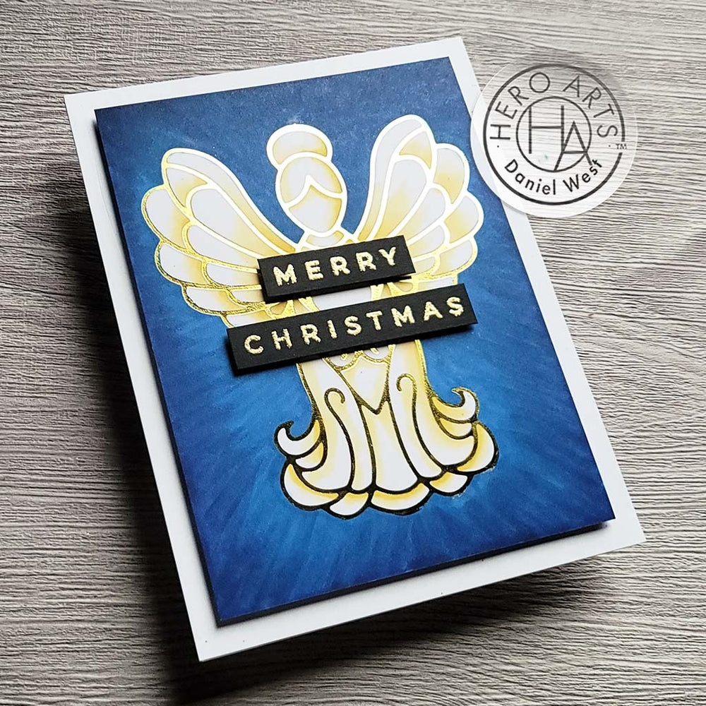 Stained Glass Angel - Hot Foil Plate  
