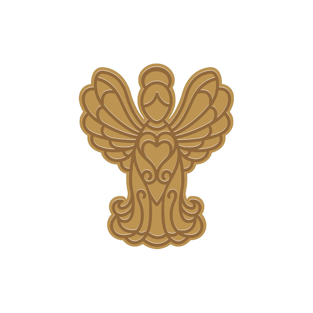 Stained Glass Angel - Hot Foil Plate  