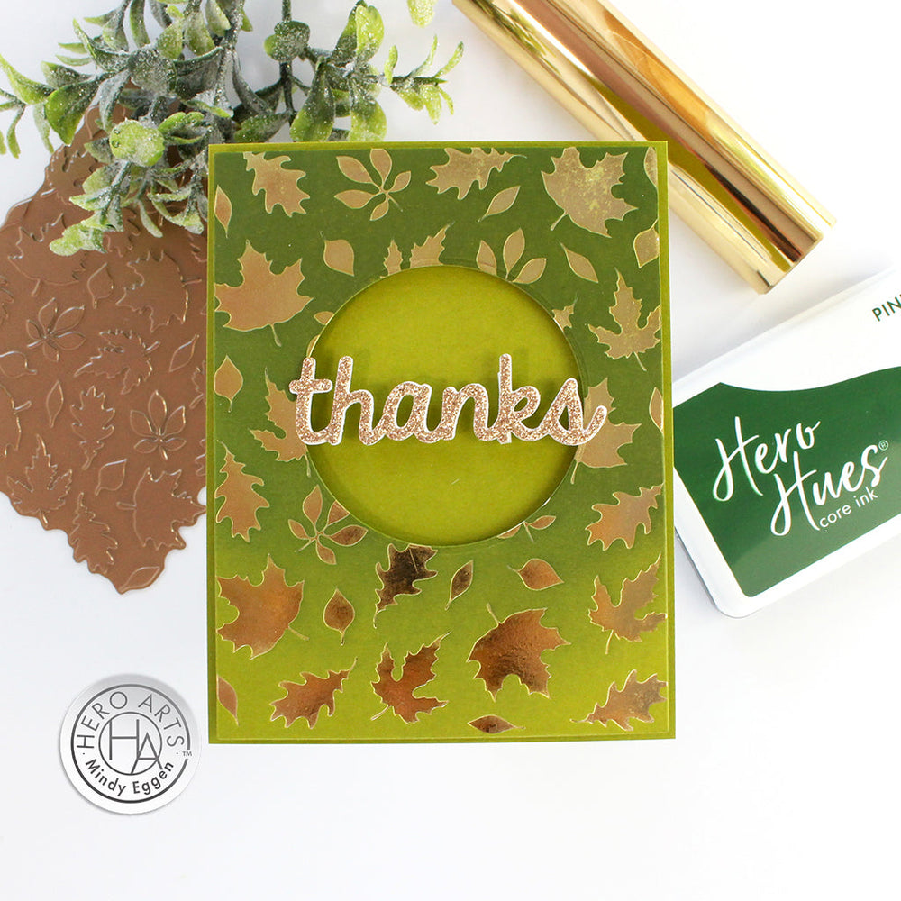 Fall Leaves - Hot Foil Plate 