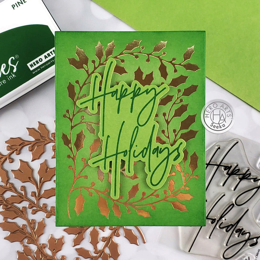 Holly - Hot Foil Plate 