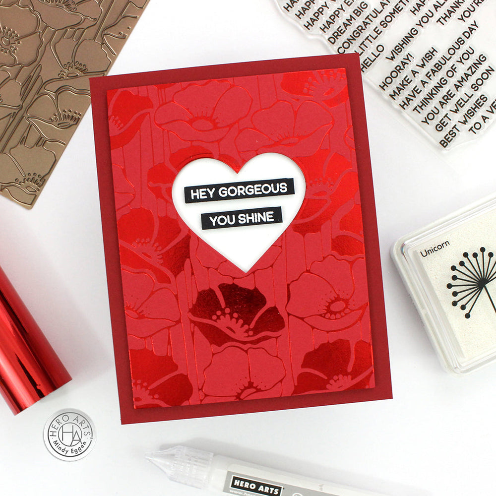 Poppy Field - Hot Foil Plate 