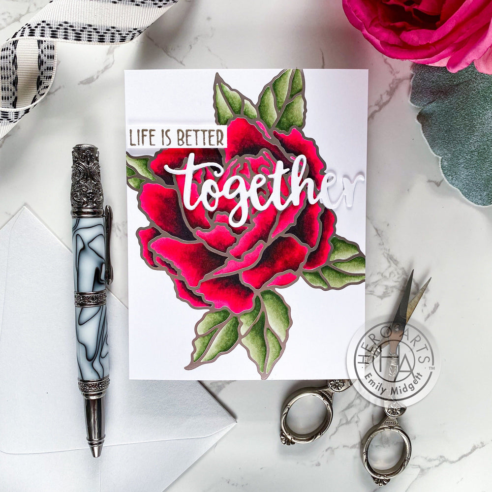 Peony - Hot Foil Plate