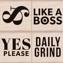 Kelly's Yes Please - Rubber Stamp