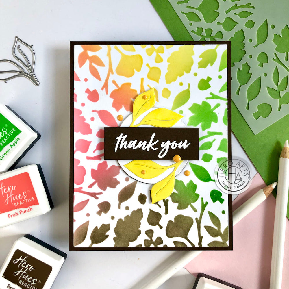 Leaf Circle - Craft Stencil