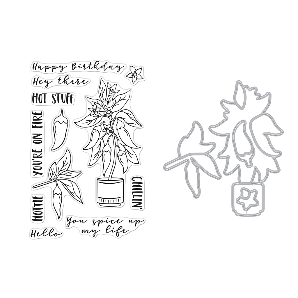 Hot Stuff - Clear Stamp and Die Set