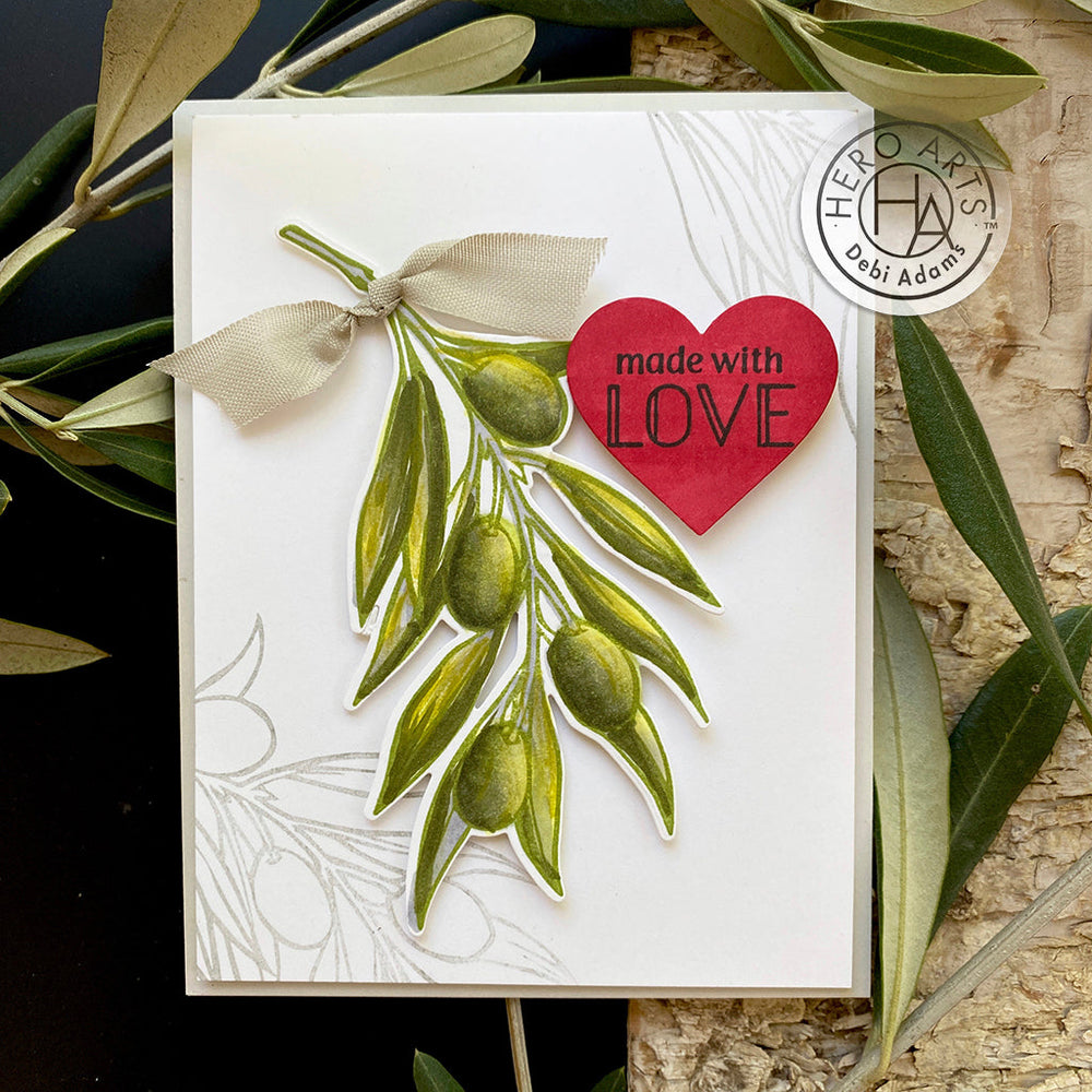 Olive Branch - Clear Stamp and Die