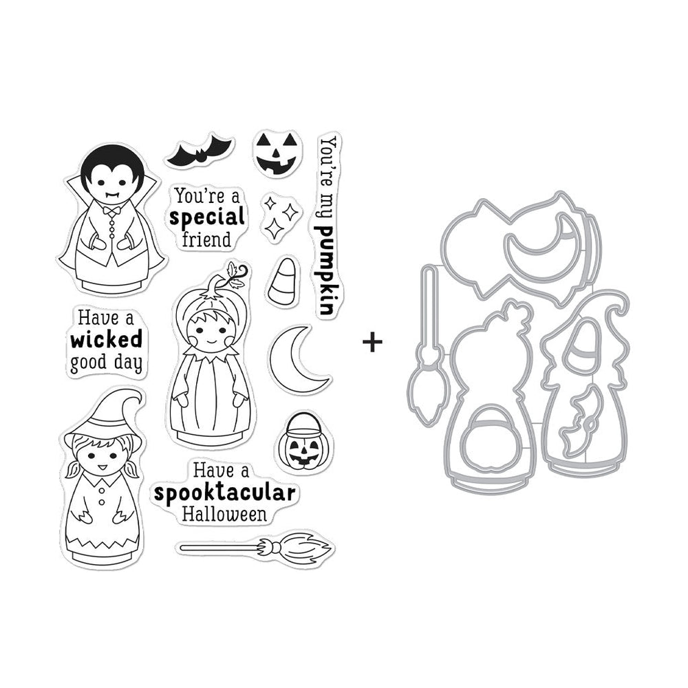 Halloween Peg Dolls Bundle - Stamp And Die