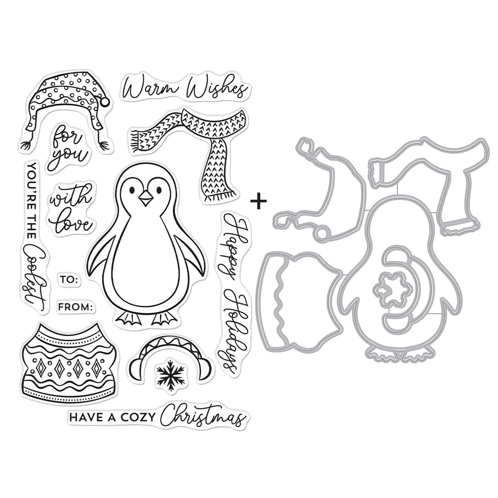 Cozy Penguin Bundle - Stamp And Die