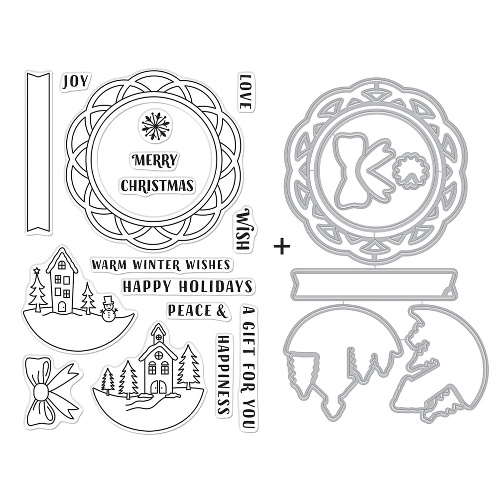 Winter Wishes Bundle - Stamp And Die