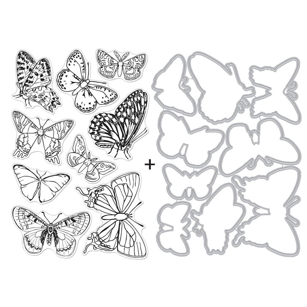 Beautiful Butterflies - Stamp And Die