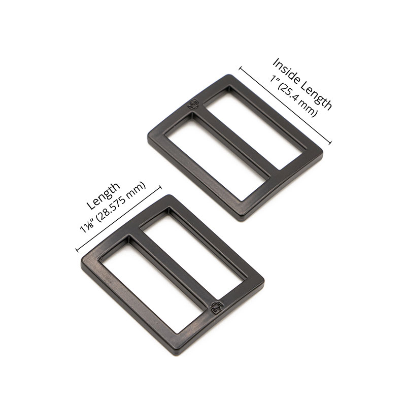 Slider Wide Mouth 1" Black 2 ct. 
